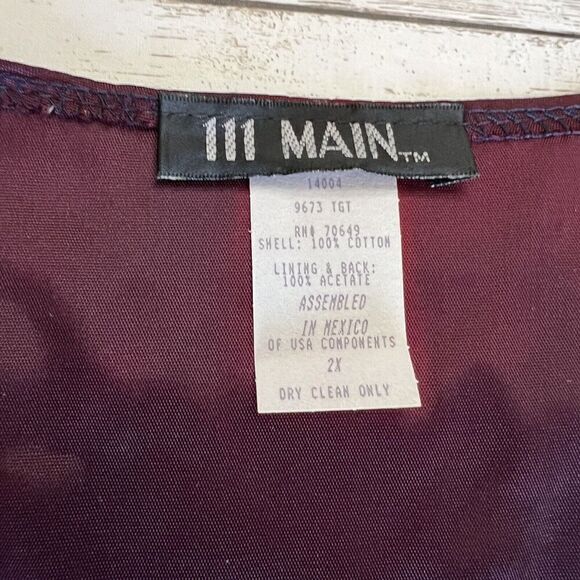 111 MAIN Vest Size 2X 4th Of July Teddy Bear USA American Flag Fireworks EUC - Picture 5 of 12